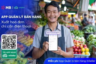 MB tặng miễn phí app bán hàng, xuất hóa đơn điện tử chỉ cần điện thoại