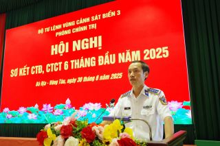 Bộ Tư lệnh Vùng Cảnh sát Biển 3 hoàn thành tốt công tác đảng, công tác chính trị 6 tháng đầu năm