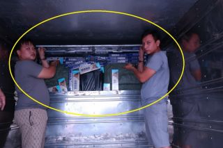 Tây Ninh: Phát gần hiện gần 10 nghìn gói thuốc lá nhập lậu trong thùng xe tải