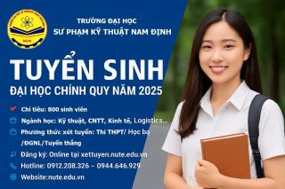 Trường Đại học Sư phạm Kỹ thuật Nam Định: Tuyển sinh 800 chỉ tiêu với 16 ngành đào tạo