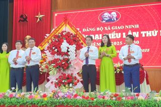 Đại hội Đảng bộ xã Giao Ninh lần thứ I, nhiệm kỳ 2025-2030: Thành công tốt đẹp, mở ra kỳ vọng phát triển mới