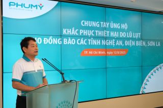 PVFCCo - Phú Mỹ quyên góp ủng hộ đồng bào bị thiệt hại do bão lũ