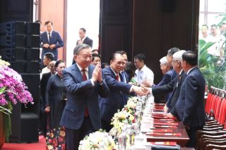 Tổng Bí thư Tô Lâm gặp mặt các đồng chí lãnh đạo, nguyên lãnh đạo Đảng và Nhà nước, các ban