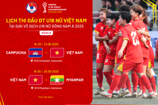 Công bố danh sách đội tuyển U16 nữ Việt Nam tham dự giải Đông Nam Á 2025