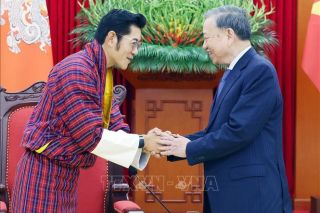 Tổng Bí thư Tô Lâm tiếp Quốc vương Bhutan Jigme Khesar Namgyel Wangchuck