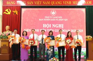 Ban Tuyên giáo và Dân vận Tỉnh ủy Lạng Sơn tổ chức Hội nghị điển hình tiên tiến giai đoạn 2020 – 2025