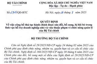 Bộ Tài chính sửa đổi, bãi bỏ nhiều thủ tục hành chính hỗ trợ doanh nghiệp nhỏ và vừa
