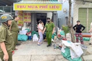 Đà Nẵng: Phường Liên Chiểu ra quân xử lý các công trình, vật dụng lấn chiếm lối thoát hiểm