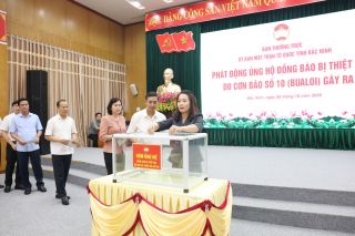 Bắc Ninh phát động ủng hộ đồng bào bị thiệt hại do bão số 10 