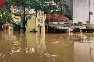Bắc Ninh: Lũ trên sông dâng cao, nhiều khu vực ngập sâu