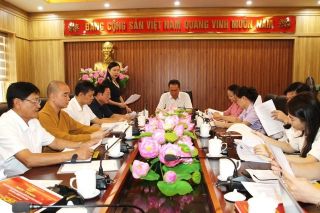 Chuẩn bị chương trình nghệ thuật chào mừng thành công Đại hội Đảng bộ tỉnh Thanh Hóa lần thứ XX