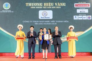 Yến sào Khánh Hòa được tôn vinh “Thương hiệu Vàng Nông nghiệp Việt Nam 2025”