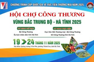 Hội chợ Công thương vùng Bắc Trung bộ - Hà Tĩnh 2025 diễn ra từ ngày 19 đến 24/11