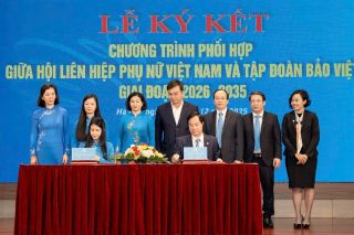 Hội Liên hiệp Phụ nữ Việt Nam và Tập đoàn Bảo Việt ký kết chương trình phối hợp