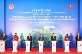 Vingroup khởi công đô thị nghỉ dưỡng suối khoáng và tổ hợp thể dục thể thao Mỹ Lâm – Tuyên Quang