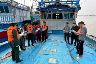 Đà Nẵng: Bộ đội Biên phòng xử phạt 20 chủ phương tiện vi phạm IUU