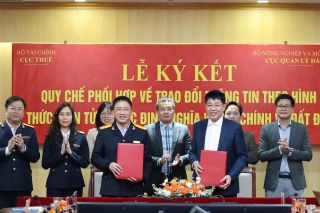 Liên thông dữ liệu điện tử trong xác định nghĩa vụ tài chính về đất đai