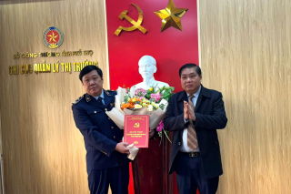 Bổ nhiệm ông Nguyễn Đức Trung giữ chức Chi cục trưởng Chi cục Quản lý thị trường Phú Thọ