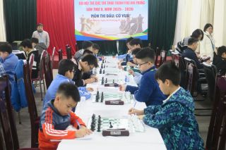 Gần 200 vận động viên tham gia giải Cờ vua, Đại hội Thể dục thể thao thành phố Hải Phòng lần thứ X