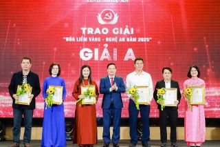 57 tác phẩm xuất sắc được vinh danh tại Giải “Búa liềm vàng” Nghệ An năm 2025
