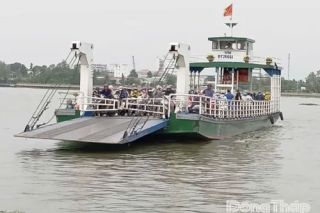 Đồng Tháp đảm bảo hoạt động đò ngang phục vụ nhu cầu đi lại trong dịp Tết