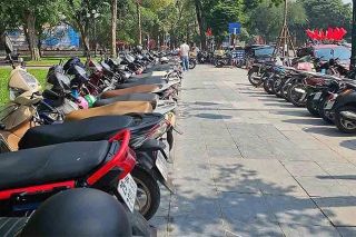 Hà Nội bố trí bãi xe 800m2 gần hồ Gươm phục vụ người dân dịp Tết