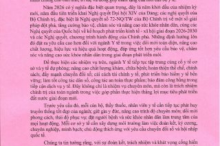 Bộ trưởng Đào Hồng Lan gửi thư tới các thầy thuốc, cán bộ, công chức, viên chức, người lao động ngành Y tế