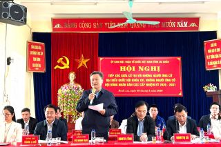 Đồng chí Vũ Minh Đạo ứng cử đại biểu Quốc hội tại tỉnh Lai Châu