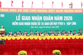 Bắc Ninh: Bí thư Tỉnh ủy Nguyễn Hồng Thái dự Lễ giao, nhận quân năm 2026 tại phường Thuận Thành