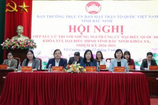 Bắc Ninh: Ứng cử viên đại biểu Quốc hội khóa XVI và đại biểu HĐND tỉnh tiếp xúc cử tri tại đơn vị bầu cử số 4 và số 11