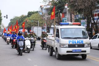 Bắc Ninh: Tổ chức diễu hành tuyên truyền cổ động về bầu cử