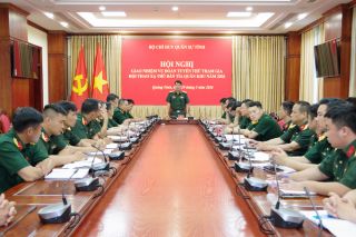 Đoàn tuyển thủ Bộ CHQS tỉnh Quảng Ninh sẵn sàng tham gia Hội thao Xạ thủ bắn tỉa Quân khu 3