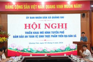 Hà Nội: Xã Quảng Oai triển khai xây dựng tuyến phố an toàn thực phẩm, nâng cao trách nhiệm của hộ kinh doanh