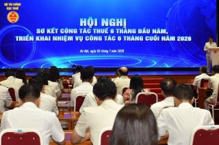 Ngành Thuế thu ngân sách 6 tháng đầu năm ước đạt trên 1.382.330 tỷ đồng