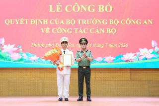 Đại tá Trần Trọng Thủy được bổ nhiệm làm Phó Giám đốc Công an thành phố Đồng Nai