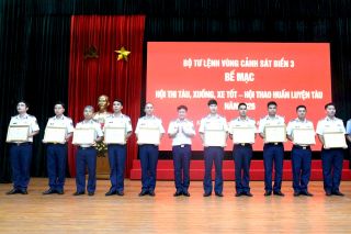 Bộ Tư lệnh Vùng Cảnh sát biển 3 bế mạc Hội thi tàu, xuồng, xe tốt - Hội thao huấn luyện tàu năm 2026