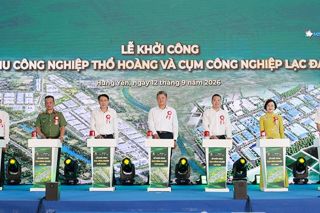 Khởi công hai dự án hạ tầng khu, cụm công nghiệp tại Hưng Yên