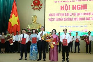 Hưng Yên thành lập nhiều đơn vị sự nghiệp công lập, kiện toàn đội ngũ lãnh đạo