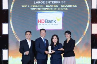 HDBank 5 năm liên tiếp dẫn đầu Top Doanh nghiệp được yêu thích ngành Tài chính - Ngân hàng - Chứng khoán