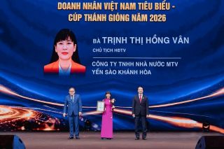 Chủ tịch HĐTV Công ty Yến sào Khánh Hòa vinh dự nhận danh hiệu “Doanh nhân Việt Nam tiêu biểu- Cúp Thánh Gióng năm 2026”