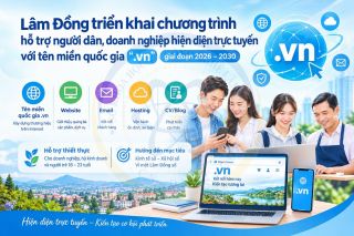 Lâm Đồng hỗ trợ người dân, doanh nghiệp xây dựng hiện diện số với tên miền “.vn”