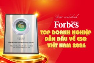 Forbes Việt Nam vinh danh HDBank trong nhóm doanh nghiệp dẫn đầu về ESG năm 2026