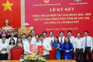 Quảng Trị kí kết hợp tác với FPT thúc đẩy chuyển đổi số giai đoạn 2026-2030