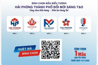 Hải Phòng lấy ý kiến công chúng lựa chọn biểu tượng thương hiệu “Thành phố Đổi mới sáng tạo”