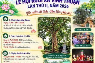 Lễ hội rươi xã Vĩnh Thuận lần thứ II năm 2026: Về miền di tích, đón lộc phù sa