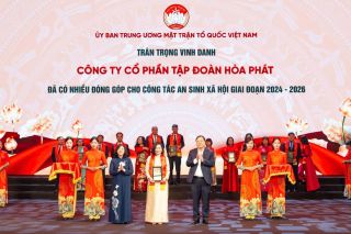 Hòa Phát được vinh danh vì những đóng góp trong công tác an sinh xã hội