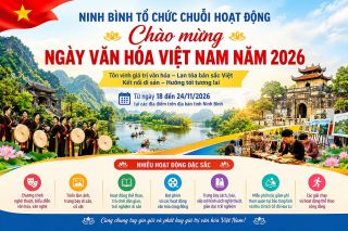 Ninh Bình tổ chức chuỗi hoạt động chào mừng Ngày Văn hóa Việt Nam năm 2026