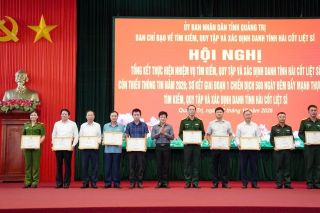 Quảng Trị: Quy tập 221 hài cốt liệt sĩ và thu nhận gần 5.300 mẫu ADN thân nhân