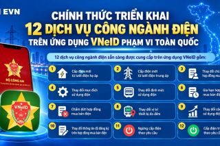 Chính thức triển khai 12 dịch vụ công ngành điện trên ứng dụng VNeID phạm vi toàn quốc