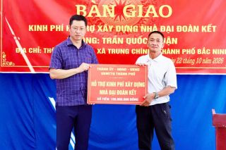 Bắc Ninh hỗ trợ kinh phí xây dựng nhà Đại đoàn kết tại xã Trung Chính